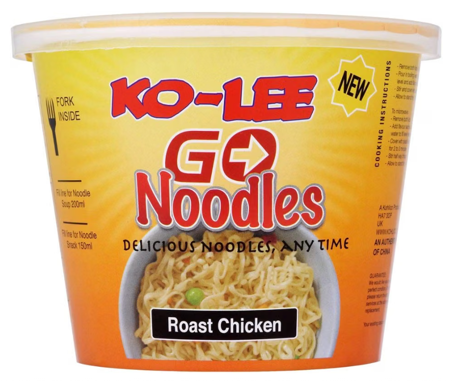 Ko-Lee Go Roast Chicken Flavour Noodles 3 x 55g